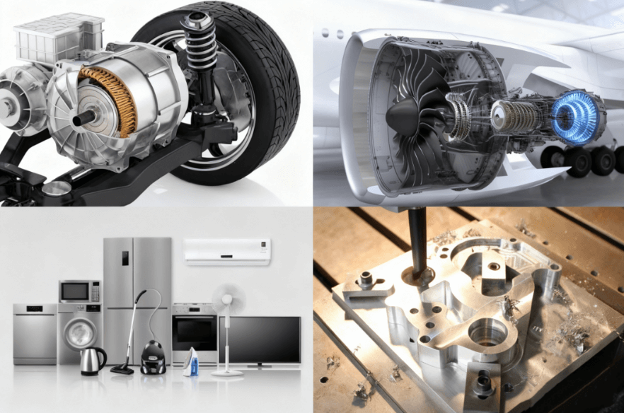 Precision parts application areas