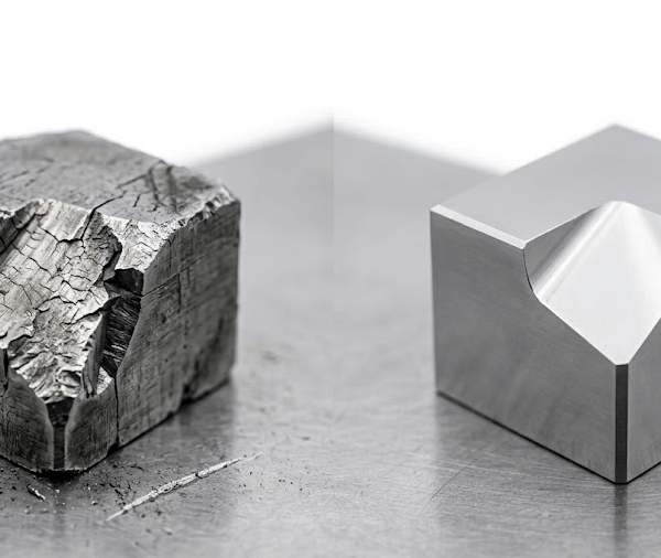 Wire EDM machine cutting a complex punch profile from hardened tool steel for precision mold component manufacturing