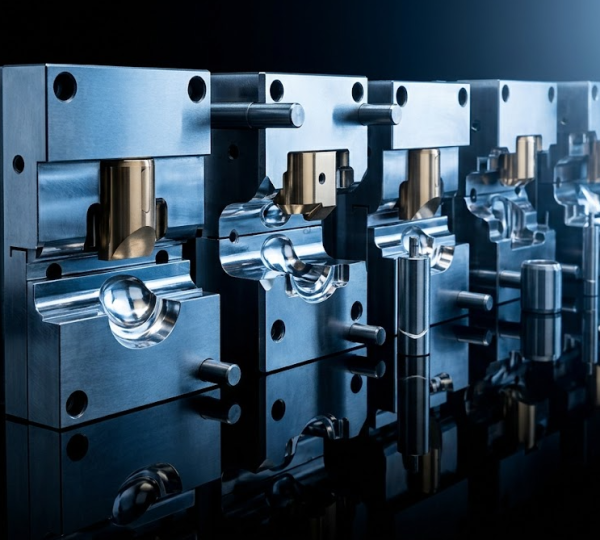 SPSUNMOLD precision transfer die tooling set with multiple forming stations machined to sub-micron tolerances for automotive structural component production