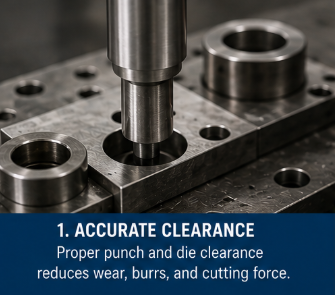 Regular die maintenance and lubrication help reduce tool wear