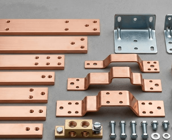 Precision stamped EMI shielding parts and lead frames for electronics and telecommunications applications