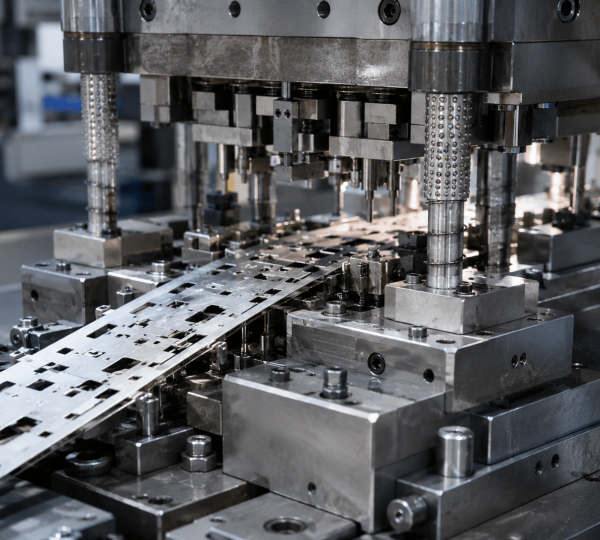 Progressive stamping die manufacturing for high volume metal parts production