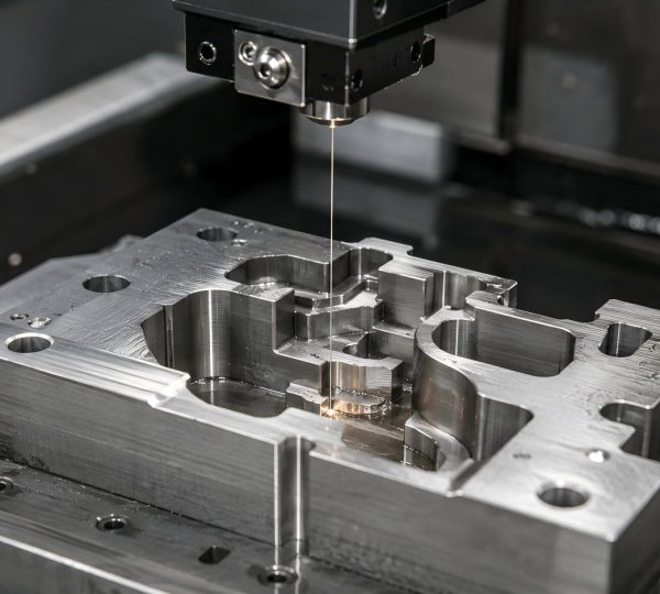 Wire EDM machining a precision die insert with tight tolerances
