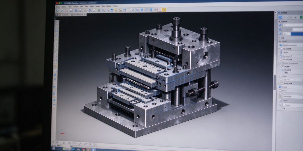 Die design CAD model stamping die layout