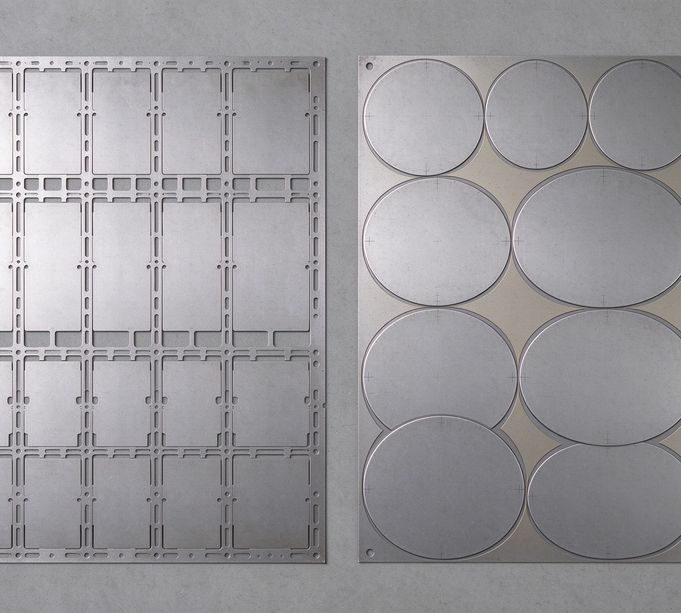 Strip nesting comparison progressive vs transfer die scrap
