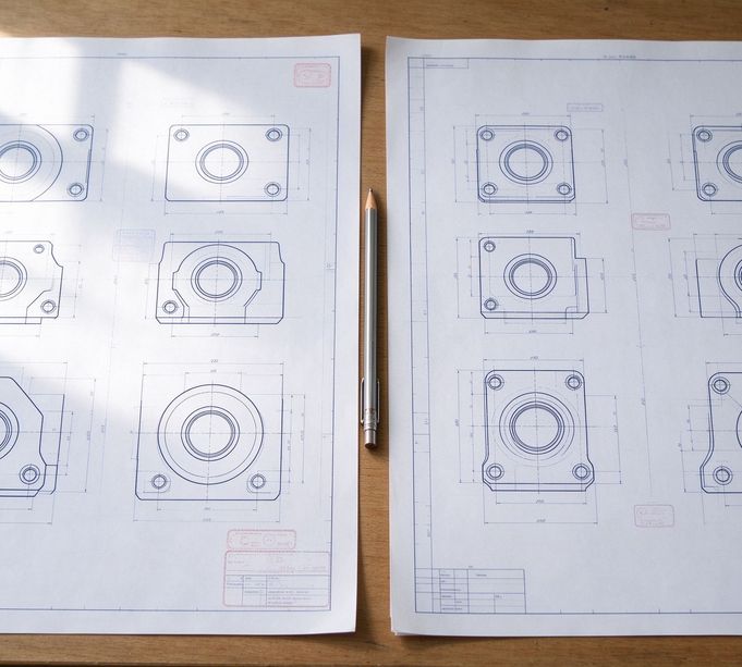 Compare two stamping die quotes route options on desk